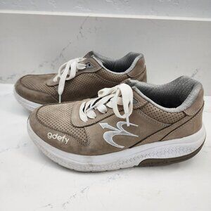 Gdefy Gravity Defyer Orion Shoe TB9023FWG-W Women's Brown Tan Leather Size 9.5